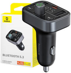 Baseus FM transmitter és autós töltő S-09 Pro (fekete)