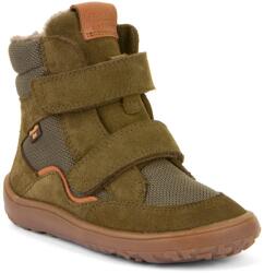 Froddo băieți cizme de iarnă barefoot TEX WINTER Olive G3160247-1 - 35