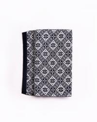  Eșarfă din lână Merino Miia, Navy Blue - White