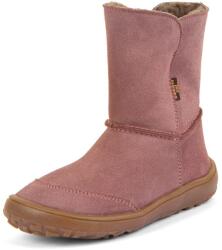 Froddo cizme barefoot de iarnă pentru fete TEX SUEDE Dark Pink G3160250 | încălțăminte înaltă cu fermoar | cizme impermeabile cu membrană și talpă flexibilă - 41