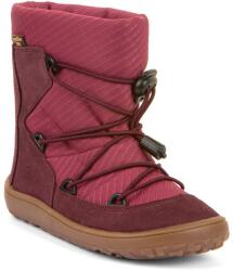 Froddo ghete barefoot de iarnă pentru fete TEX TRACK WOOL Bordeaux G3160251-6 - 26