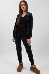 FashionLand COMPLEU SPORT CU GLUGA DIN CATIFEA INCHIDERE FERMOAR SPLENDIDO TALIE UNICA Bleumarin