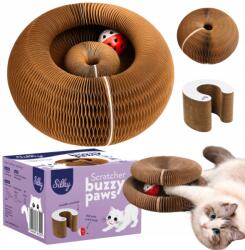 Silky Macska kaparófa karton összecsukható labdával Silky Buzzy Paws (Silky Drapak Buzzy Paws Scratcher)