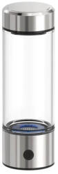 Edman Sticla portabila 420ml apa hidrogenata din inox Edman, functie de ionizare a apei, incarcare USB-C, Argintie