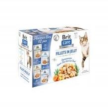 Brit Care macskafilé zselében ízesített dobozban Változat: 12x85g (8595602541690)