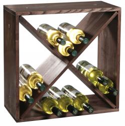 Kesper Fenyőfa Bortartó Állvány 24 Palackhoz 50 X 50 X 25 CM (4000270692413)