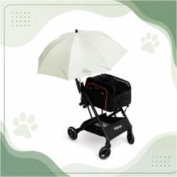  Umbrelă de soare pentru căruciorul de plimbare pentru câini Bej
