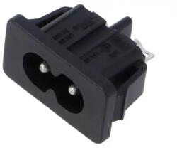 SCHURTER Conector alimentare AC tata 2 pini pe panou IEC 60320 2.5A 250V SCHURTER 4300.0102 (4300.0102) - habo