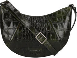 Burkely Serena női bőr crossbody táska - olívazöld