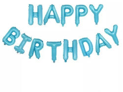 Flippy Set baloane folie Flippy, Happy Birthday, 40 cm, baby blue (teo-125296)