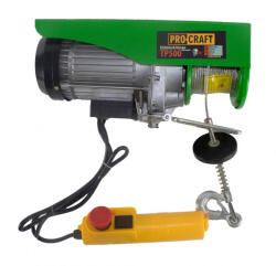 Procraft Troliu electric palan PROCRAFT TP500, 1020 W, capacitate ridicare 500 kg, inaltime 20 m (ETF-1480)