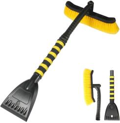 Flippy Perie de Zapada cu Racleta pentru Masina, Flippy, Multifunctionala, Rotativa, Demontabila, cu Maner Antiderapant, Aluminiu, Plastic, Fragmentarea Ghetii de pe Parbriz, Solutia pentru Iarna, pentru Dez