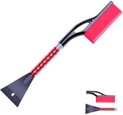 Flippy Perie de Zapada cu Racleta pentru Masina, Flippy, Multifunctionala, Demontabila, cu Maner Antiderapant, Aluminiu, Plastic, Fragmentarea Ghetii de pe Parbriz, Solutia pentru Iarna, pentru Dezghetare, 6