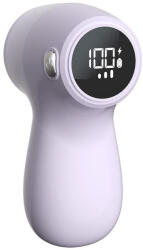 Flippy Aparat Electric de Curatat Scame 2in1, Flippy, Indepartare Scame si Aspirare, 15 x 8.5 cm, din ABS si Otel Inoxidabil, Incarcare USB Tip C, Mov (teo-133015)