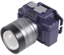 Flippy Lanterna LED de Montat pe Cap, Flippy, cu Raza Lunga de Zoom, Far Telescopic, Reglabil, Rezistent la Apa, pentru Pescuit in Aer Liber, Camping, Lumina Puternica, Lanterna, 7.5x5x7 cm, Albastru (teo-13