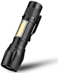 VARGO Lanterna din aluminiu LED cu zoom, acumulator si incarcare USB, VL1234 V-11148 VARGO2 (ETF-14959)