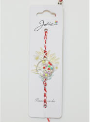 Flippy Martisor Bratara Snur Alb-Rosu, Jolie, Pandantiv Metalic, Model Copacul Vietii (teo-134893)