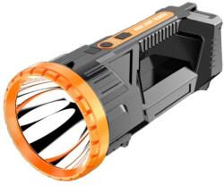 Flippy Lanterna LED, Flippy, Incarcare USB, Autonomie 8-24h, 2 Surse de Lumina, Principal si Lateral, Raza Maxima 100-200 m, COB, 5W, 23 x 10 x 10 cm, Galben (teo-132855)