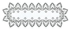 Mybesthome HAFT Jacquard asztalterítő - futó ROZALIA 50x120 cm fehér MyBestHome