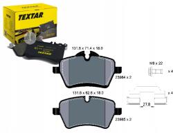 Textar Fékbetétek Mini Első Cooper S 04-15