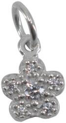 Flippy Pandantiv din Argint 925, Jolie Silver, Model Floare Cu Pietre, 0.9 g, 1 x 1 cm, Alb (teo-05138)