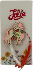 Flippy Martisor pentru copii, Jolie, Material Metal, Ambalaj Carton cu Design, Dimensiune Brosa Aproximativ 2x2 cm, Multicolor, cu Mesaj, Model Unicorn (teo-134702)