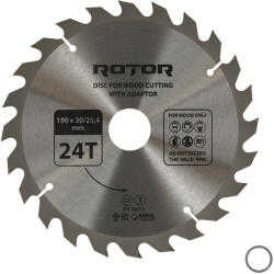 ROTOR Disc taiat lemn ROTOR 190 30 25, 4 cu adaptor 24T (ETF-16012) Disc de taiere