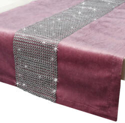 MyBestHome FLY Terítő - asztali futó CAMILA rózsaszín 40x140 cm VELVET mikroszál Mybesthome
