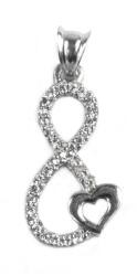 Flippy Pandantiv Opt cu Inima, Argint 925, 2.8 cm x 1 cm, 1.27 g (teo-05254)