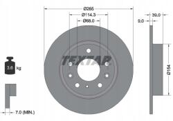 Textar Hátsó Féktárcsa Mazda CX-30 2.0 Hybrid 20-