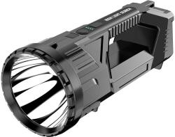Flippy Lanterna LED, Flippy, Incarcare USB, Autonomie 8-24h, 2 Surse de Lumina, Principal si Lateral, Raza Maxima 100-200 m, COB, 5W, 23 x 10 x 10 cm, Negru (teo-132854)