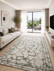 Frida Covor Frida 10457 Marime 250 x 350 cm, Gri, Inaltime Fir 7.5 mm, Antialergic, Polipropilena, Living, Dormitor, Sufragerie, Birou Covor