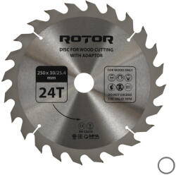 ROTOR Disc taiat lemn ROTOR 250 30 25, 4 cu adaptor 24T (ETF-16020) Disc de taiere