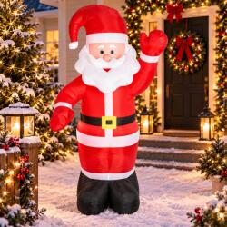 Fééric Lights & Christmas Mos Craciun gonflabil pentru exterior, 180 cm, poliester, multicolor (JJ-151610)
