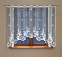 Mybesthome HAFT Díszítő jacquard függöny ráncoló szalaggal SINAI 160 fehér 300x160 cm MyBestHome