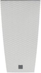 Prosperplast Ghiveci din plastic Rato Square 26, 5 × 26, 5 × 50 cm alb