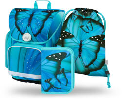 Baagl Set 3 Ergo Butterfly: ghiozdan, penar, săculeț