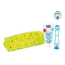 Chicco Set periuță de dinți și pastă de dinți în etui 3 ani+ Variantă: Tiger