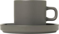 blomus Cană Pilar 200 ml pewter cu suport 2 buc (63974)