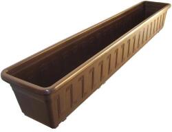Plastkon Jardinieră din plastic Garden 100 cm maro