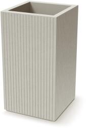 Ethick Ghiveci Coro Square High 40 × 40 × 70 cm, culoare nisip