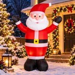 Fééric Lights & Christmas Mos Craciun gonflabil pentru exterior, 120 cm, poliester, multicolor (JJ-151611)