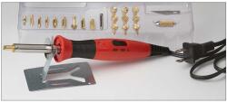 Tandy Leather Set pirogravura pentru pielarie (Leather Burning Tool Set), varianta UK, 60 W - Tandy Leather 8127-10 (8127-10)