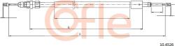 Cofle 92.10. 4526 - Cablu, frana de parcare - Cofle-92.10. 4526 (COFLE92104526)