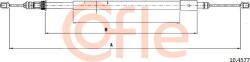 Cofle 92.10. 4577 - Cablu, frana de parcare - Cofle-92.10. 4577 (COFLE92104577)