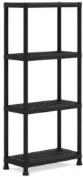 KIS Plus műanyag polc, 4 polcos, 60/4, 135 x 60 x 30 cm (9500600)