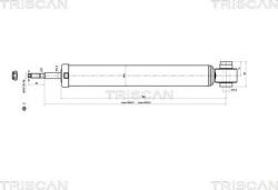 Triscan 8705 29208 - AMORTIZOR - compatibil Audi. Seat - Triscan-8705 29208 (TRISCAN870529208)