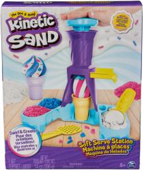 Spin Master Kinetic Sand Soft Serve Station - Set Creativ Inghetata cu Nisip Kinetic 396 g (778988501719)