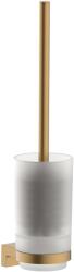 Hansgrohe AddStoris S - Fali WC-kefe tartóval, csiszolt bronz 41782140 (41782140)