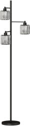 HomCom Lampă de Podea 40W, 3 Becuri LED E27, Telecomandă Magnetică, Dimabilă, 3 Temperaturii de Culoare, Negru | Aosom Romania (B31-672V90BK)